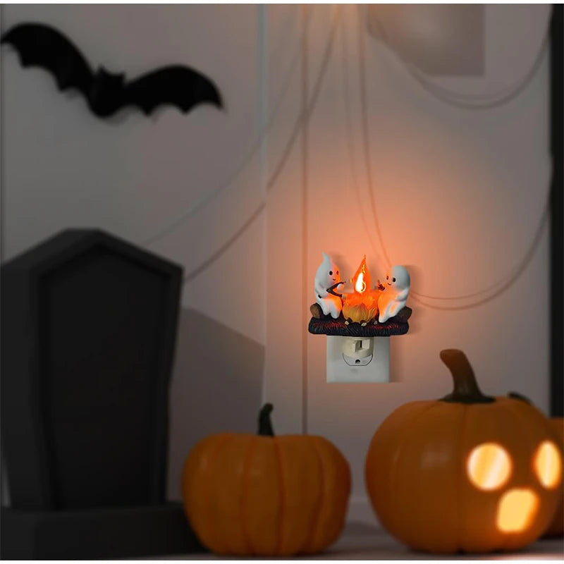 Halloween Ghost Campfire Night Light