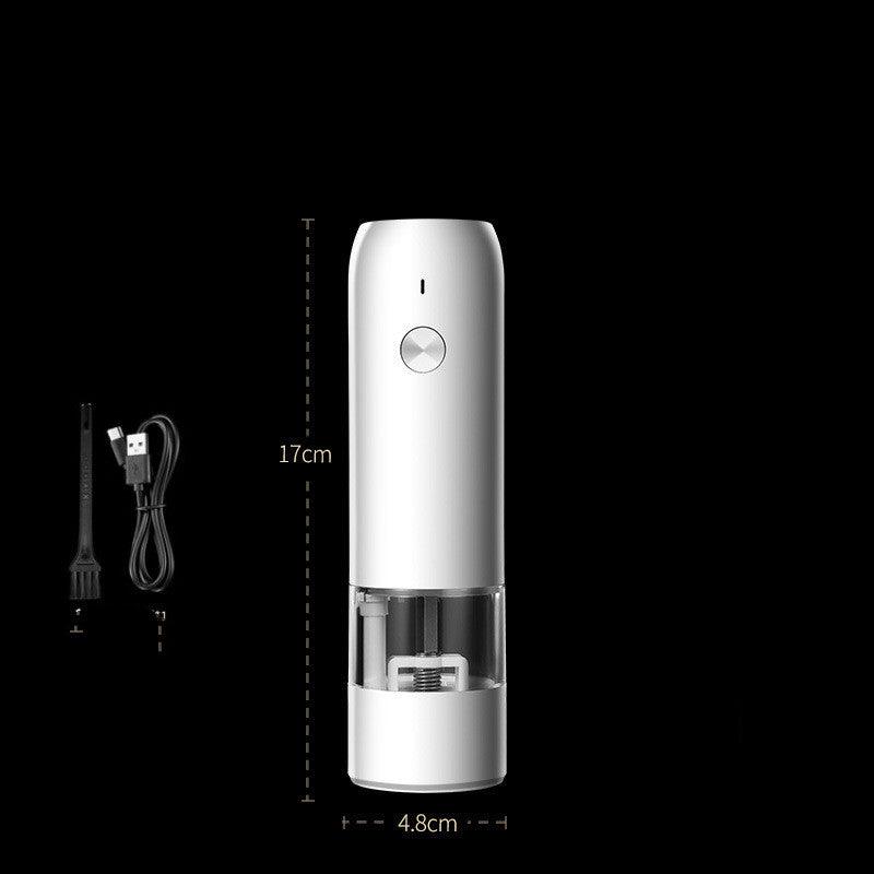 Rechargeable Electric Pepper And Salt Grinder Set White USB