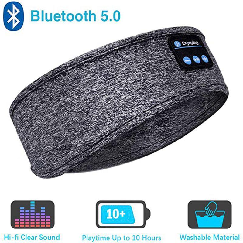 Wireless Bluetooth Sleeping Headphones Headband Grey