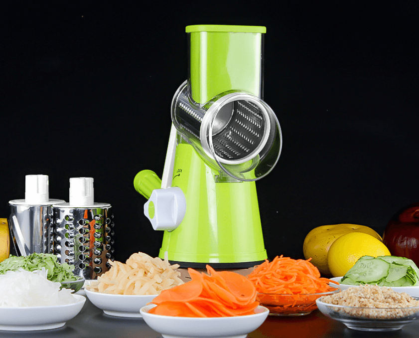 Manual Kitchen Accessories Multifunctional Round Green