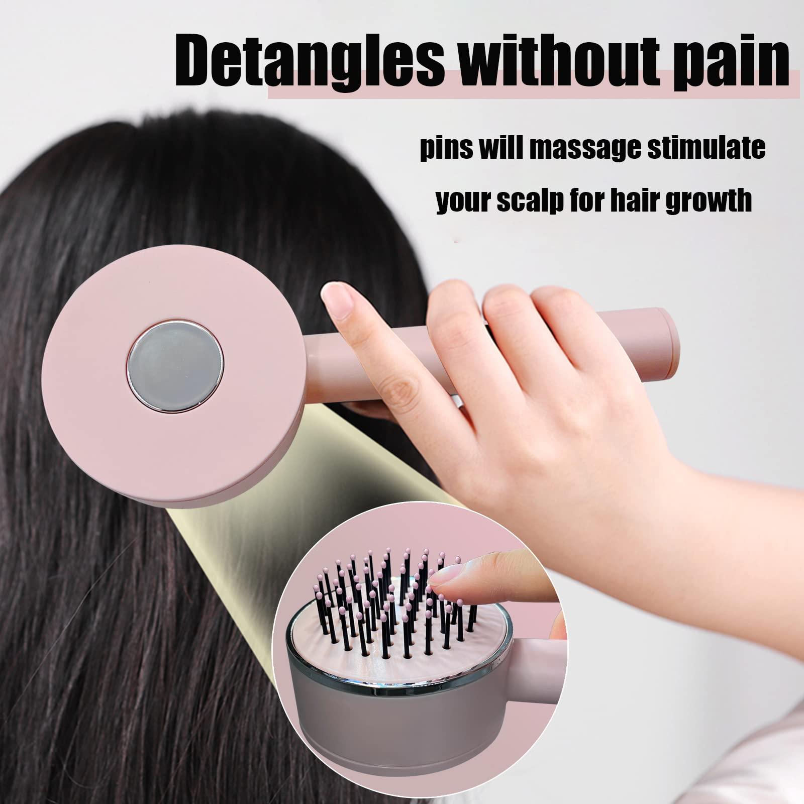 Anti-Static Self-cleaning Hair Brush