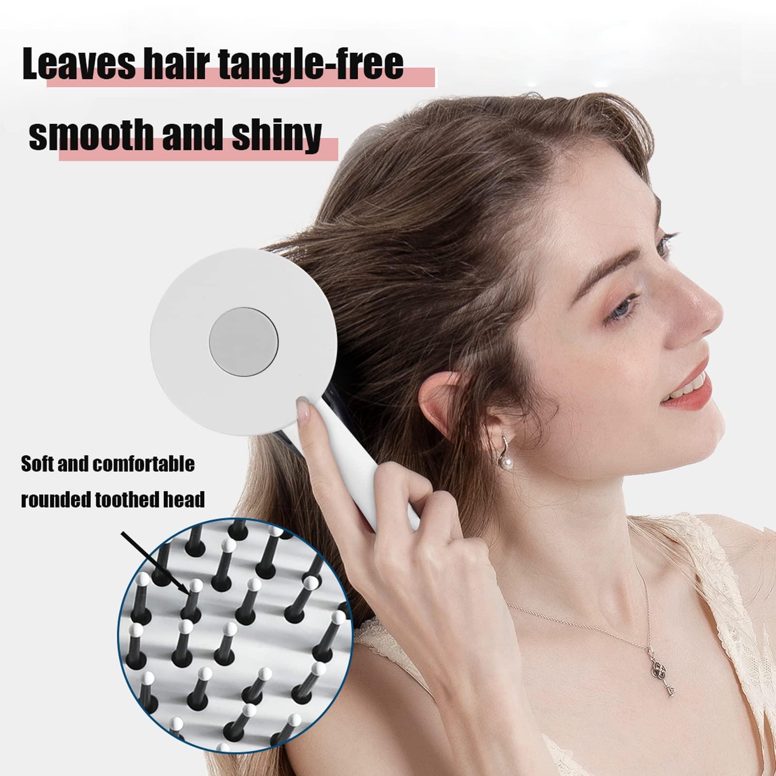 Anti-Static Self-cleaning Hair Brush