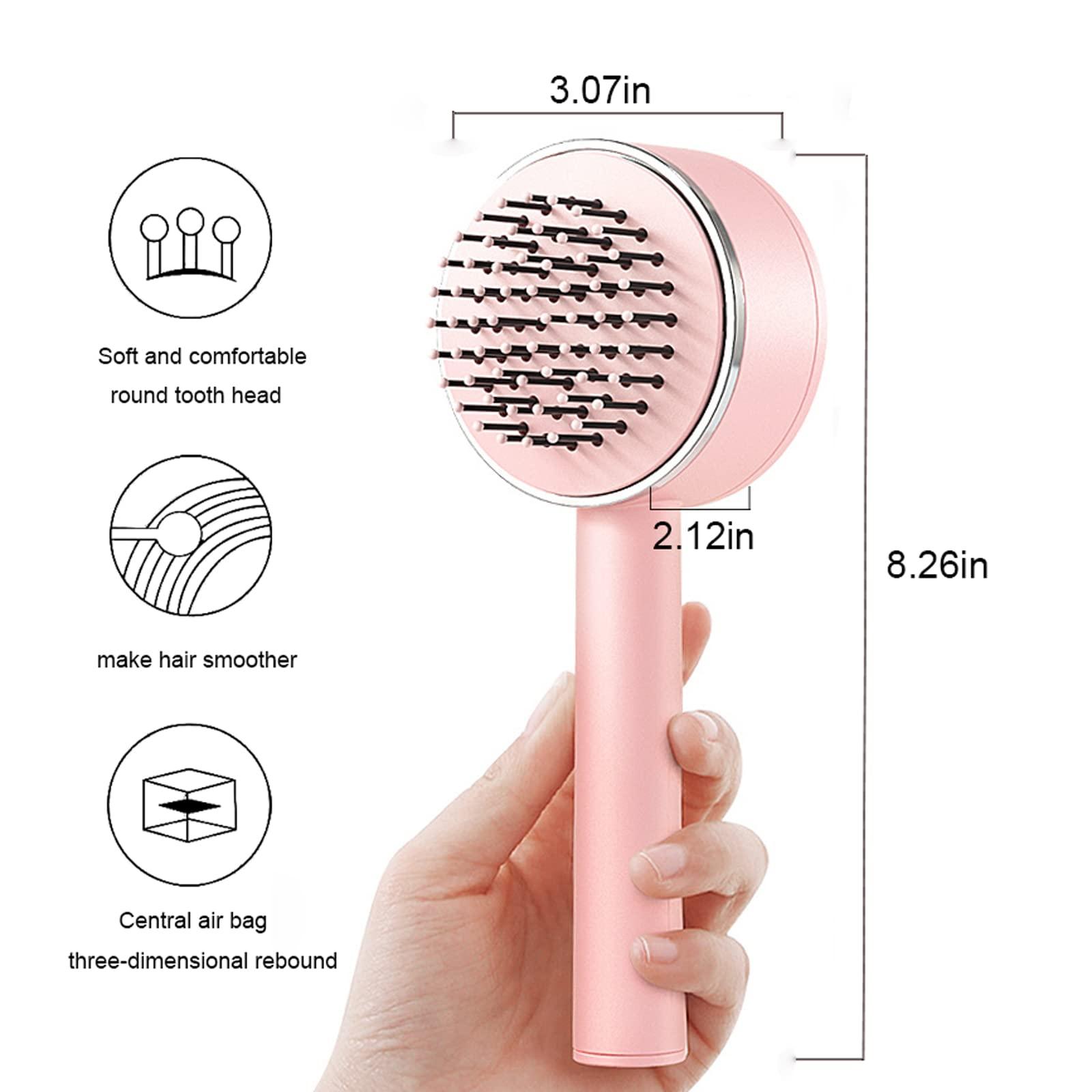 Anti-Static Self-cleaning Hair Brush