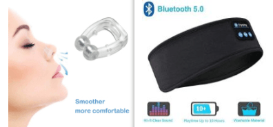 Wireless Bluetooth Sleeping Headphones Headband Black set