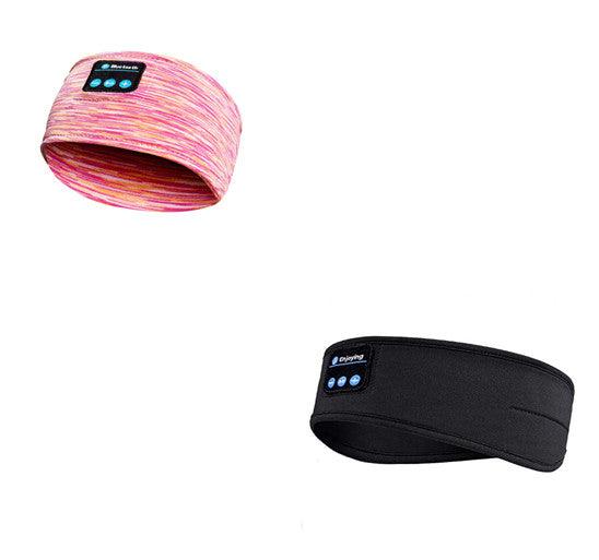 Wireless Bluetooth Sleeping Headphones Headband Pink and black