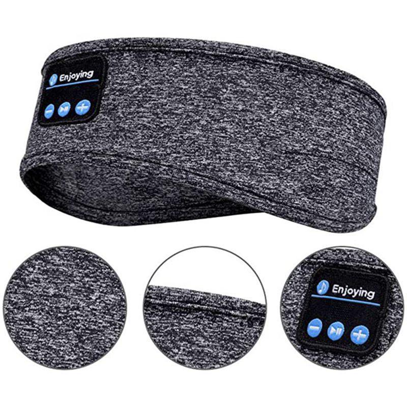 Wireless Bluetooth Sleeping Headphones Headband Grey 2pcs