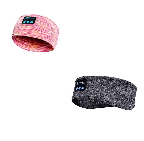 Wireless Bluetooth Sleeping Headphones Headband Pink and grey