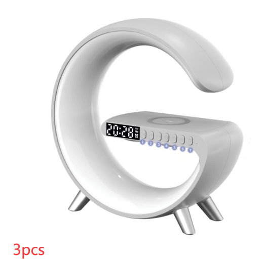 Intelligent G Shaped LED Lamp Bluetooth Speake White 3pcs EU