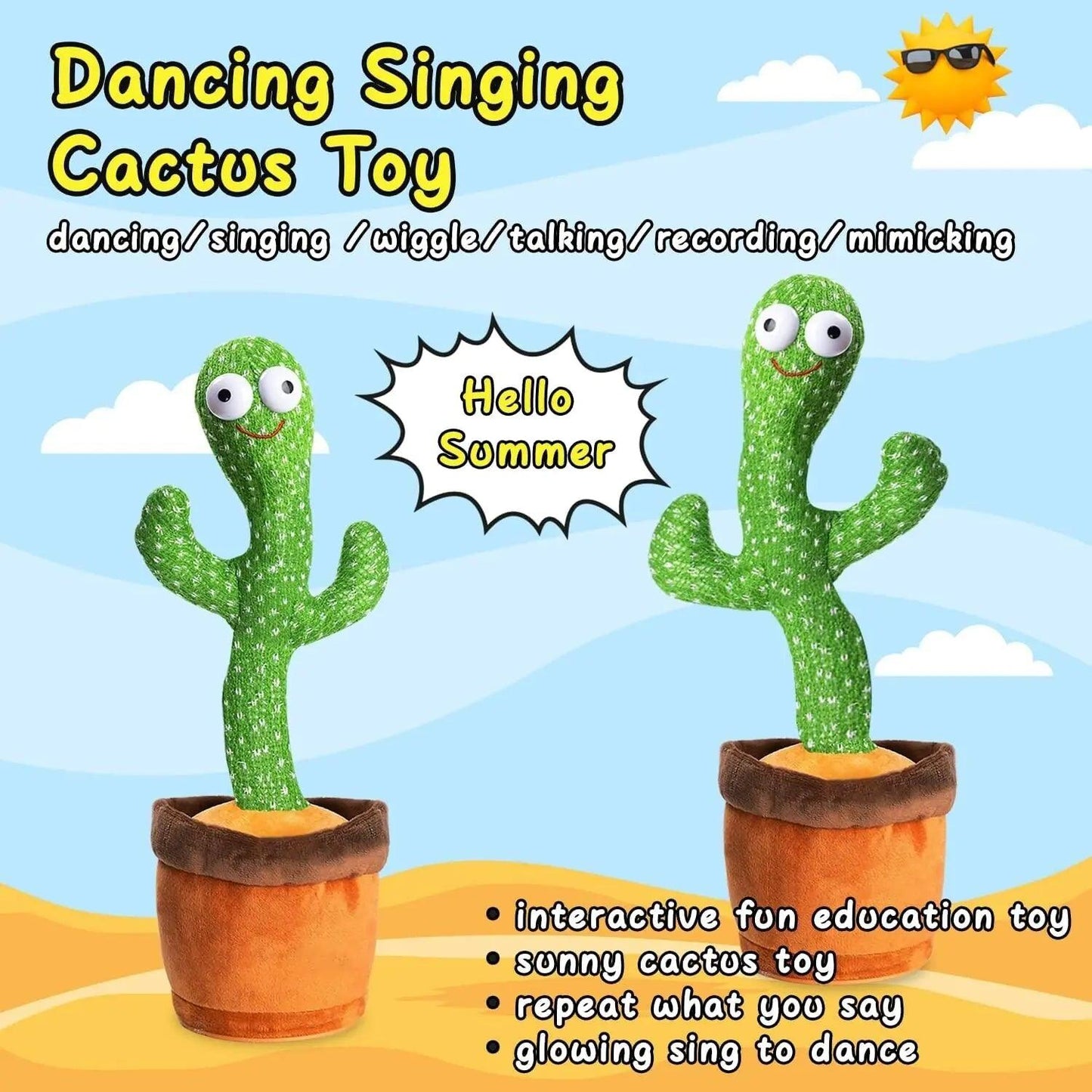 Laminoo Dancing Cactus Plush Toy