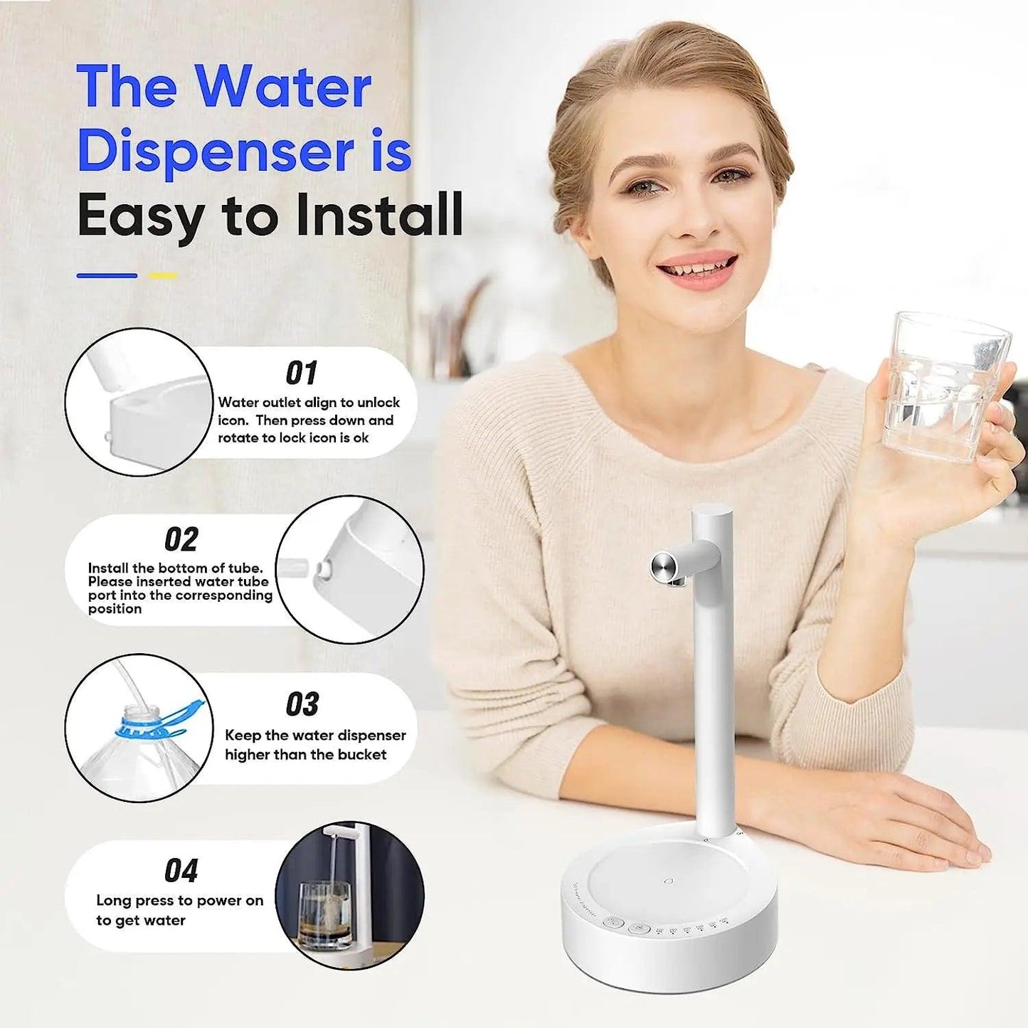 Laminoo Automatic Desktop Water Dispenser