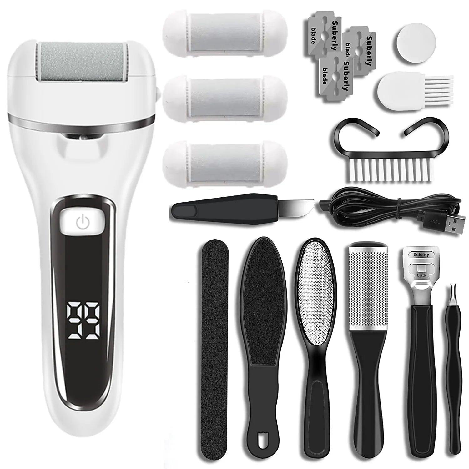 Laminoo Electric Callus Remover White — Super Pack