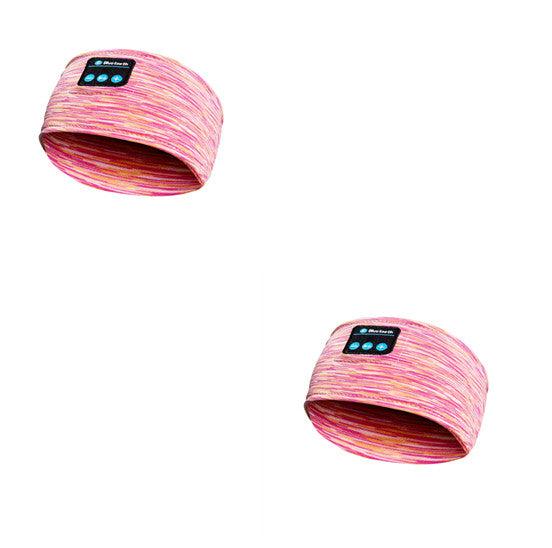 Wireless Bluetooth Sleeping Headphones Headband Pink 2pcs