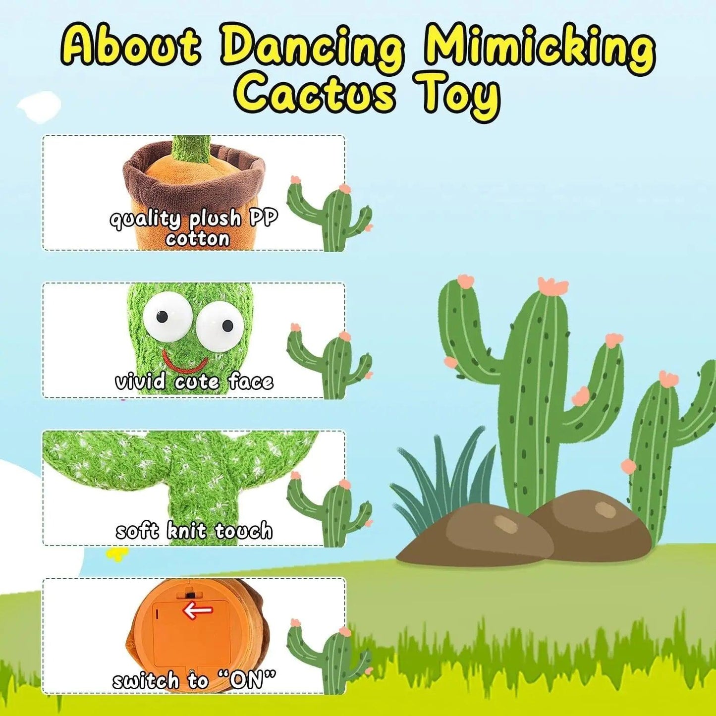 Laminoo Dancing Cactus Plush Toy