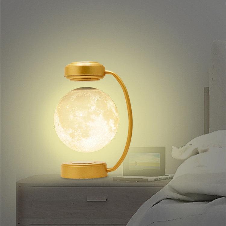 LED Moon Night Light Wireless Magnetic Levitating Gold