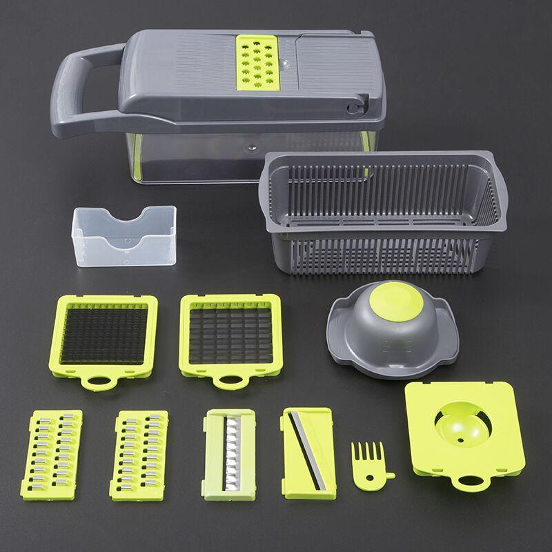 Multifunctional Vegetable Cutter Home Kitchen Gray