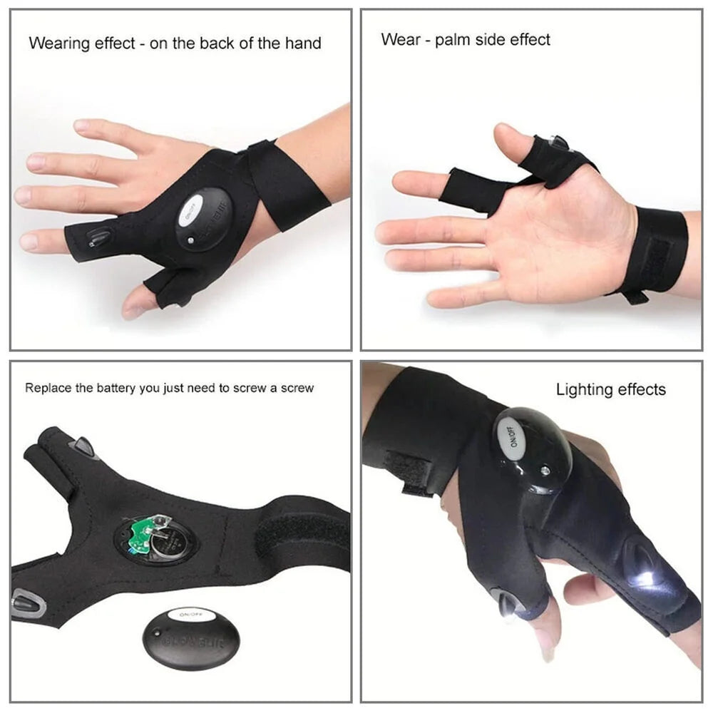 Laminoo LED Flashlight Waterproof Gloves